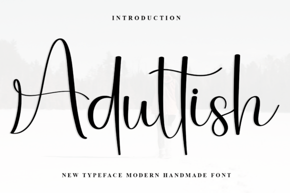 Adultish Font for Modern Web Design