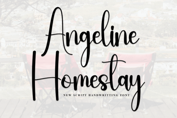 Angeline Homestay: A Modern Script Font for Editorial Design