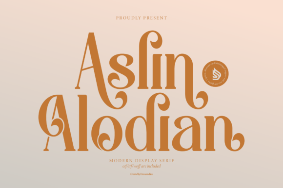 Aslin Alodian: A Modern Serif Font for Branding