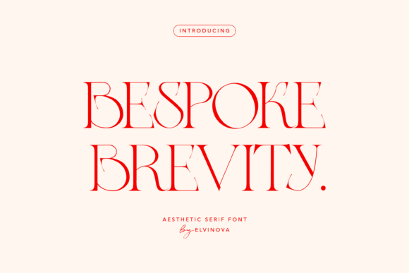 Bespoke Brevity Serif Font for Modern Branding