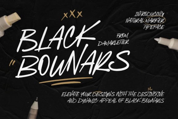 Black Bounars: A Bold Typeface for Editorial Design