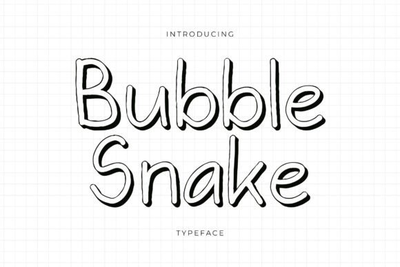 Bubble Snake Font for Modern Web Design
