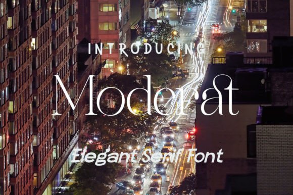 Discover Moderat: A Sleek Serif Font for Modern Branding