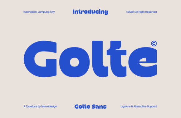 Golte: A Modern Sans Serif Font for Digital Marketing
