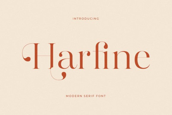 Harfine: A Modern Serif Font for Timeless Branding