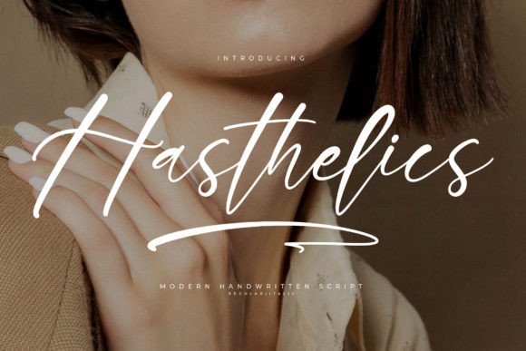 Hasthelics: A Script Font for Modern Design