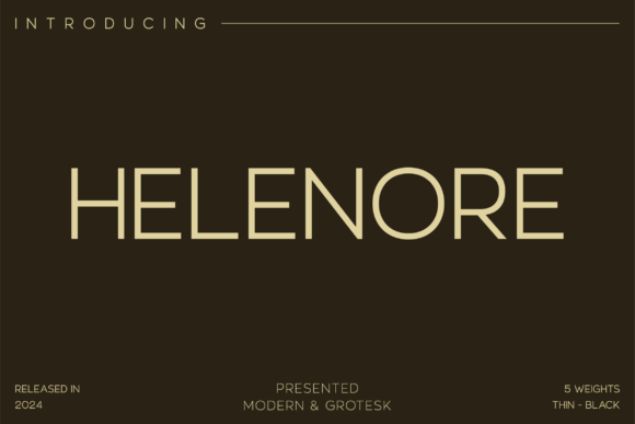 Helenore Font for Modern Web Design
