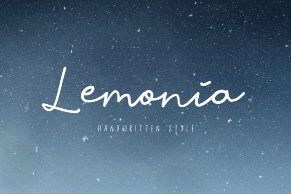 Lemonia: A Modern Script Font for Stylish Branding
