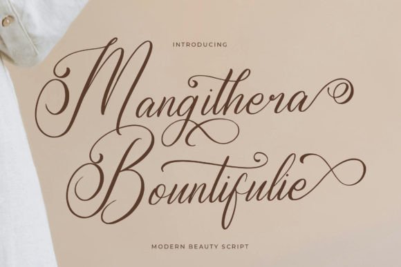 Mangithera Bountifulie - A Luxurious Script Font for Branding