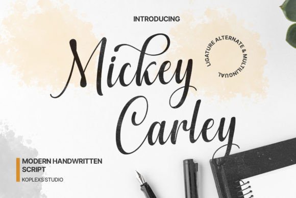 Mickey Carley Font for Modern Web Design