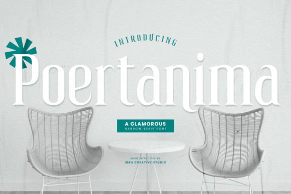 Poertanima: A Glamorous Serif Font for Modern Marketing
