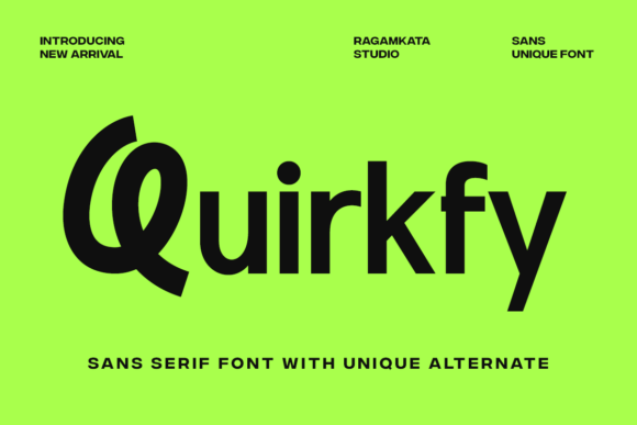 Quirkfy: A Bold Sans Serif Font for Modern Marketing
