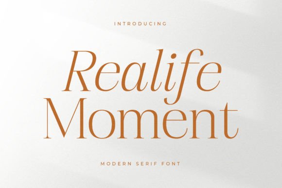 Realife Moment: A Serif Font That Elevates Campaign Design