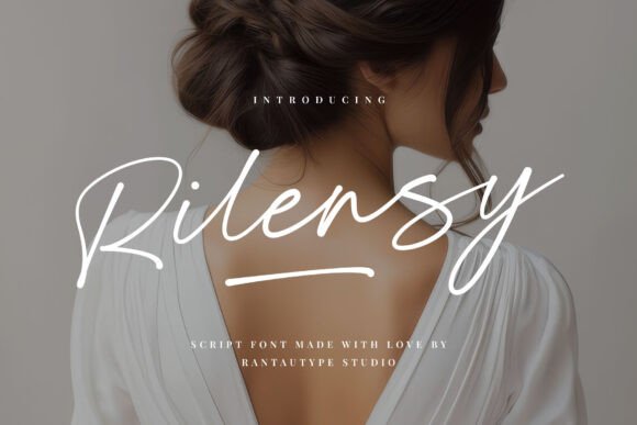 Rilensy: A Feminine Handwritten Font for Modern Editorial Design