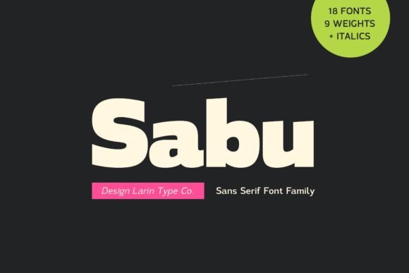 Sabu: A Modern Sans Serif Font for Web Design