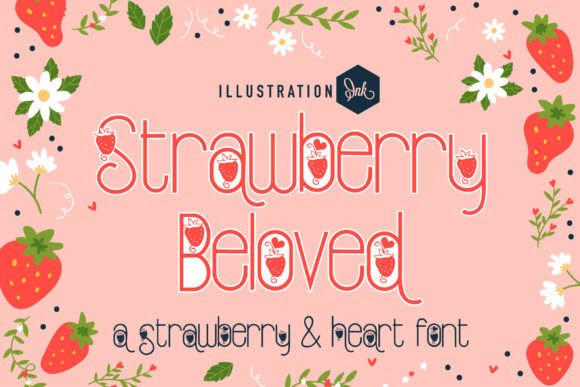 Strawberry Beloved Font for Branding and Design
