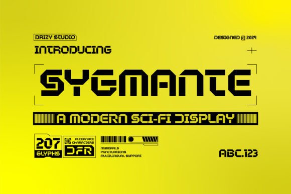 Sygmante: A Futuristic Sans Serif Font for Digital Design