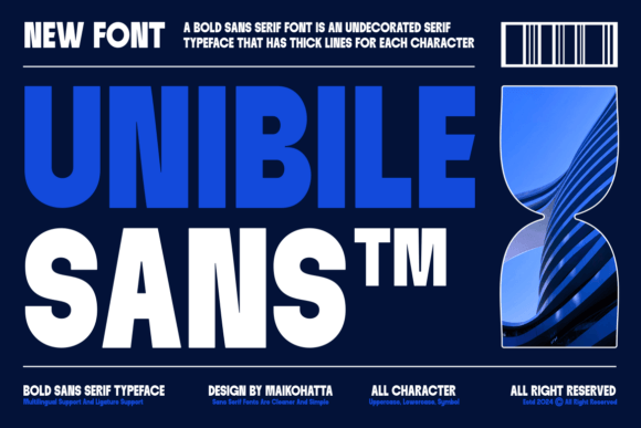 Unibile: A Modern Sans Serif Font for Campaign Creativity
